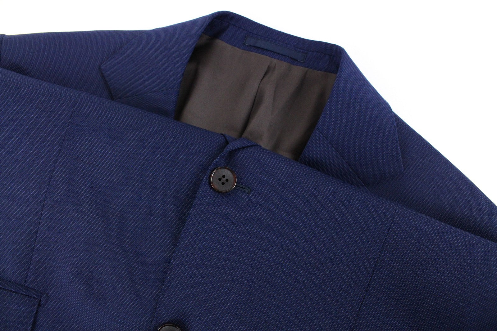 SUITSUPPLY Napoli Men's Blazer UK40L Single-Breasted Blue Pure Wool Formal