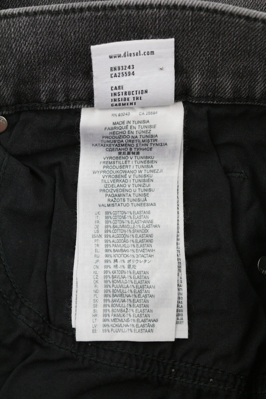 DIESEL 2020 D-Viker 09D49 vyriški džinsai W32/L30 Įprasti tiesūs klešniai Vidutinio juosmens 