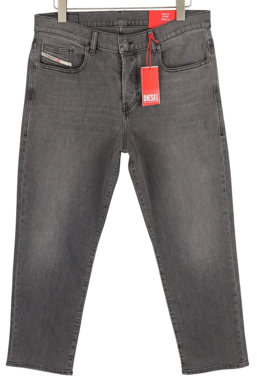 DIESEL 2020 D-Viker 09D49 vyriški džinsai W32/L30 Įprasti tiesūs klešniai Vidutinio juosmens 