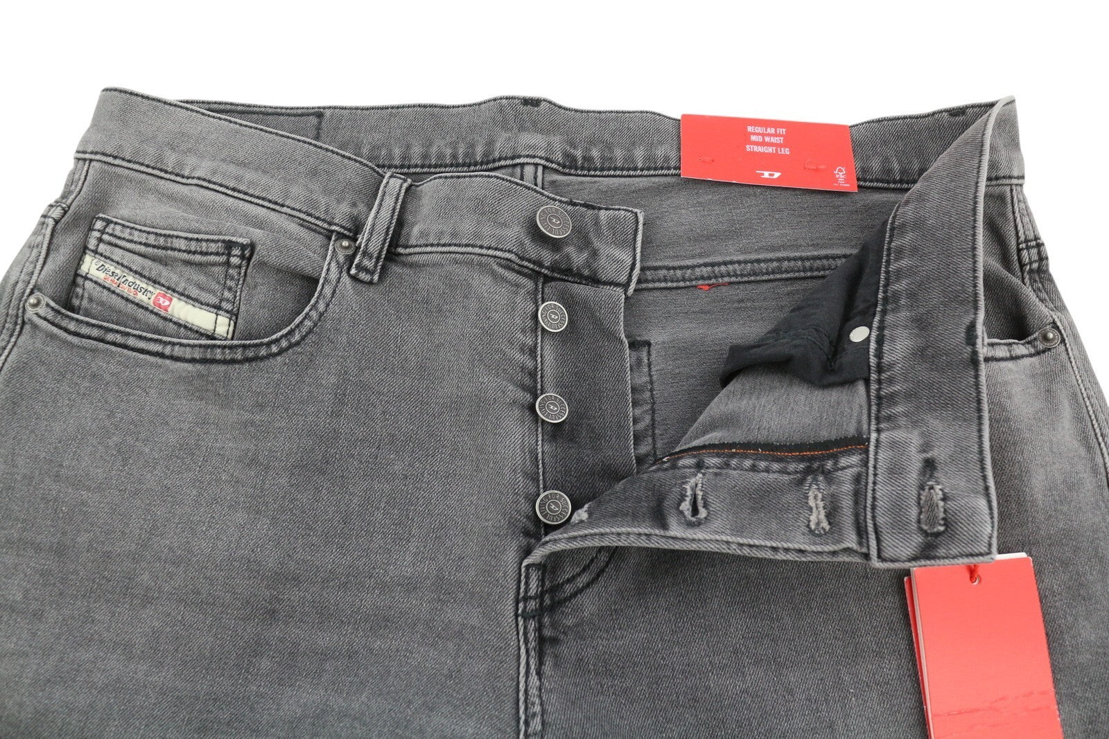 DIESEL 2020 D-Viker 09D49 vyriški džinsai W32/L30 Įprasti tiesūs klešniai Vidutinio juosmens 