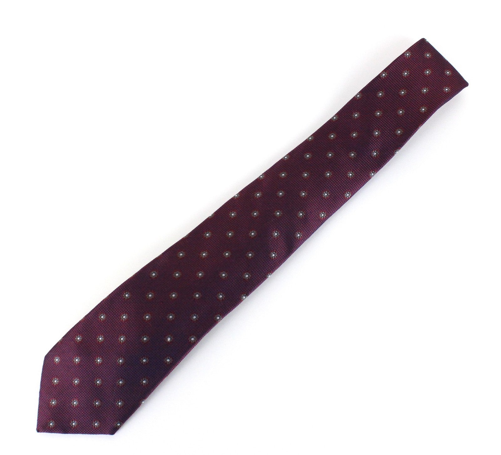 SUITSUPPLY vyriškas kaklaraištis 148 x 8 cm violetinis raštuotas šilkinis smailiais galais klasikinis 