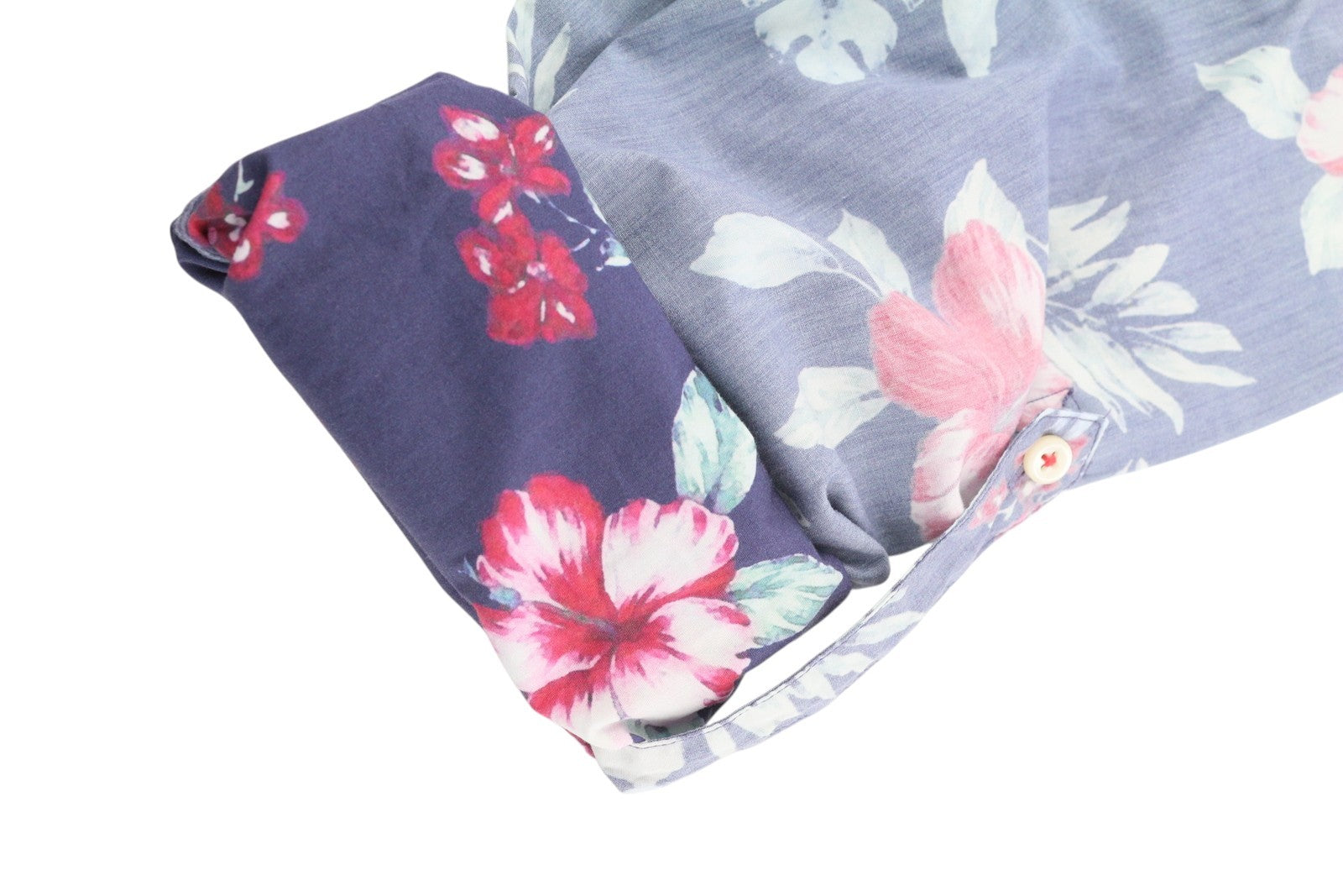 TOMMY HILFIGER New York Fit vyriški marškinėliai S, laisvalaikio stiliaus, su sagomis ir kaklu, gėlėti. 