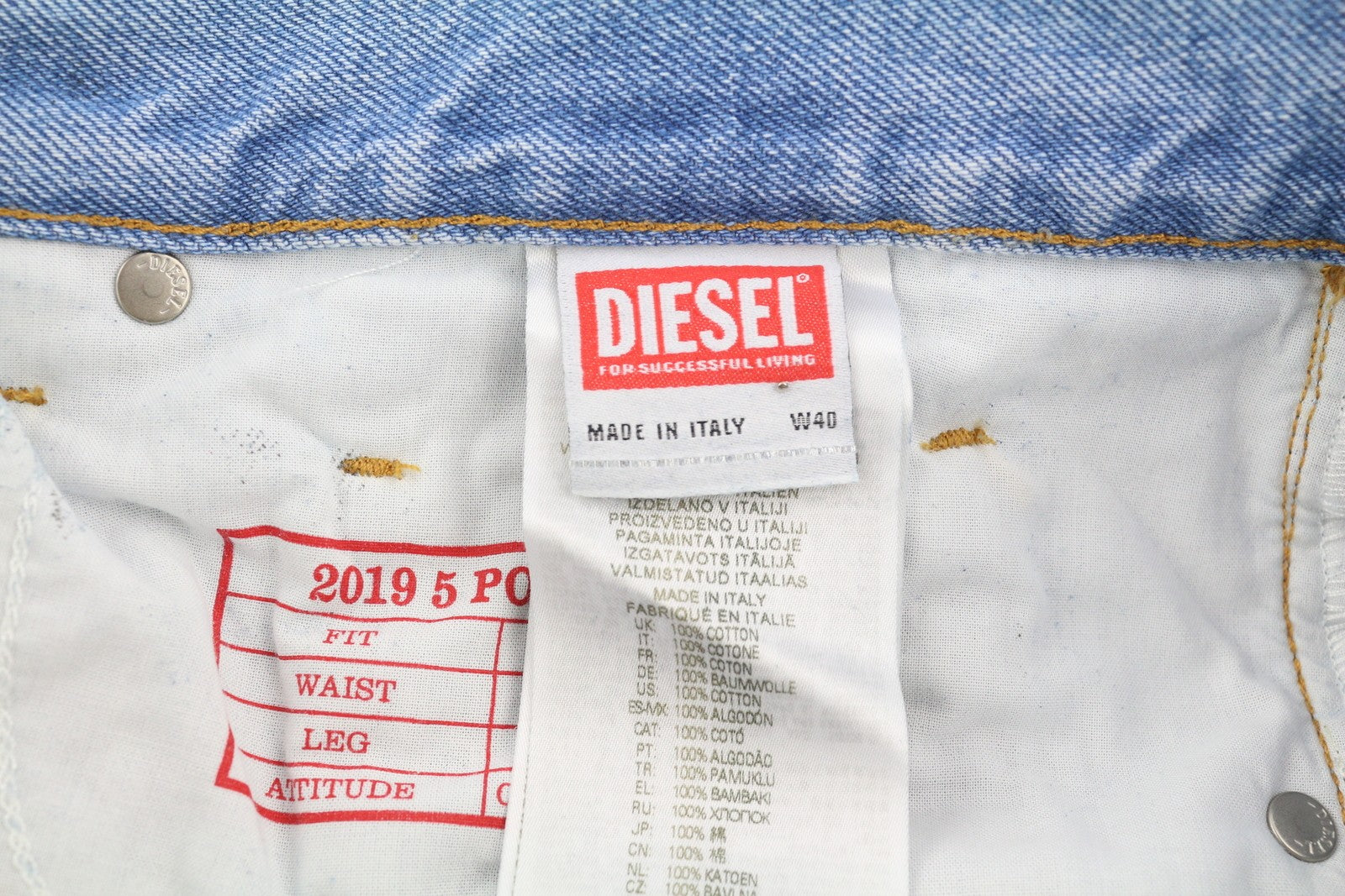 DIESEL 2019 D-Strukt-S3 09I47 vyriški džinsai W40 tamsaus džinso, ploni, vidutinio juosmens, RRP 350 € 
