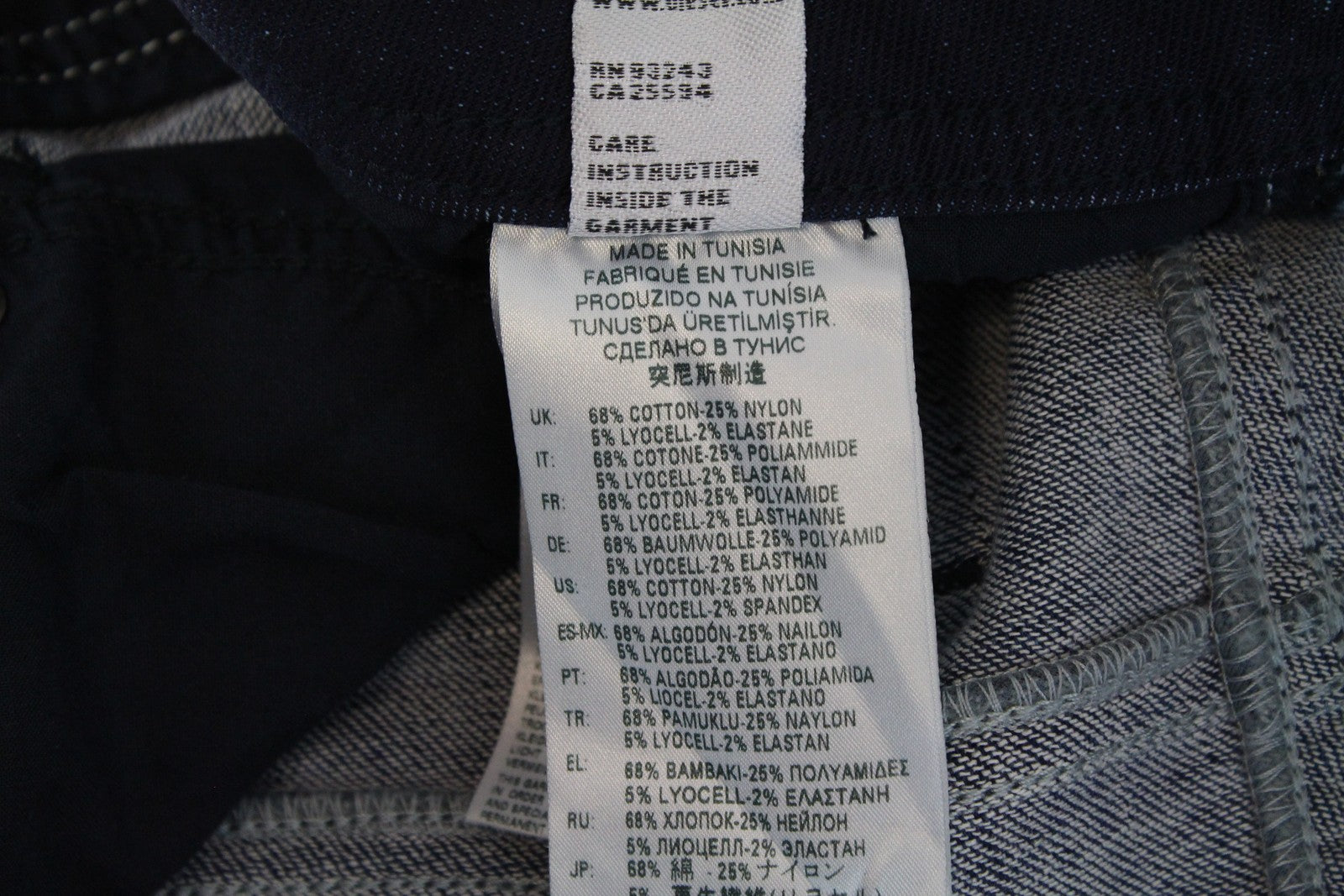 DIESEL Thommer-T 084ZP vyriški džinsai W29 Sweat Jogg Blue Slim Stretch Washed 