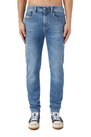 DIESEL 1983 D-AMNY 09C01 vyriški džinsai W32/L32 aukštu juosmeniu, aptempti, mėlyni, RRP195 