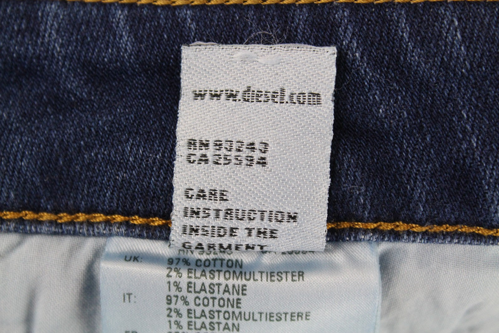 DIESEL D-Bazer 083AZ vyriški džinsai W27/L32 siaurėjantys mėlyni tamprūs medvilniniai džinsai skalbti 