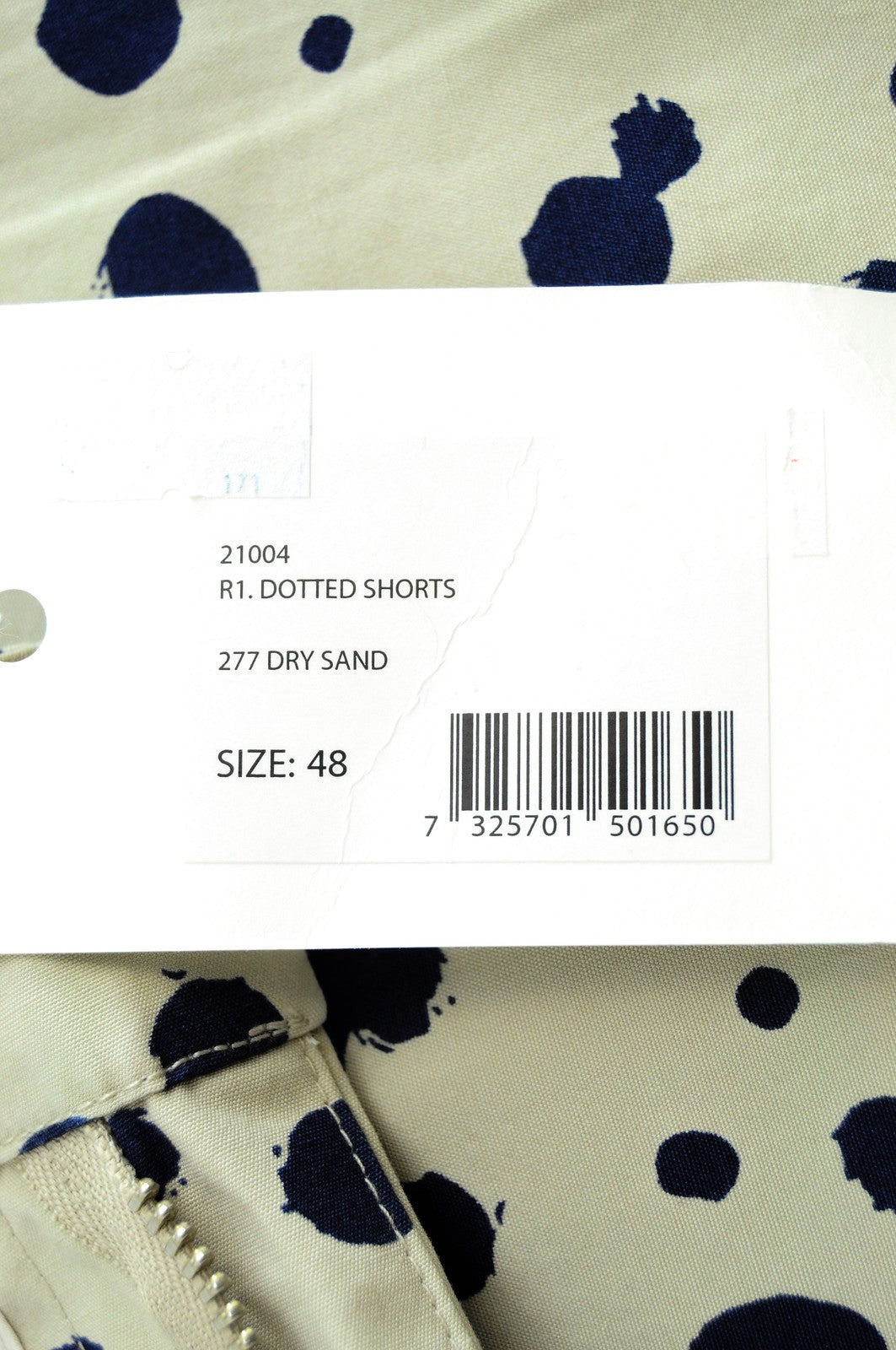 GANT vyriški rudi medvilniniai šortai su 48 taškų raštu, laisvalaikio stiliaus, su plyšiais ir lengvučiais šortais 