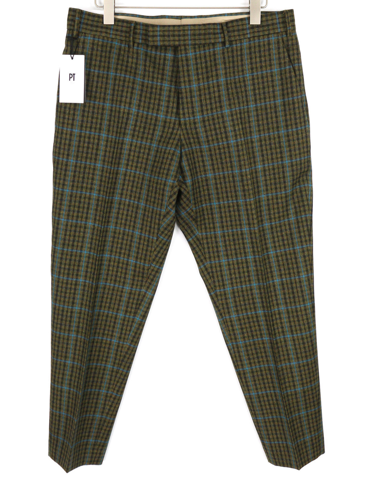 PT TORINO Rebel Fit vyriškos kelnės 52 W36 flisinės, vilnonės, languotos, siaurėjančios, su užtrauktuku 