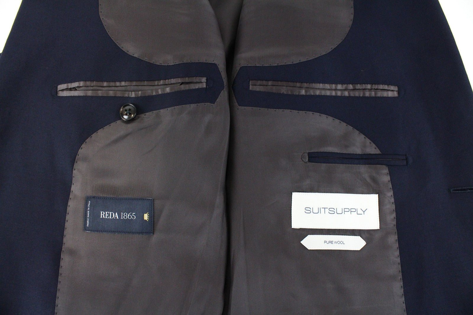 SUITSUPPLY Napoli Men's Blazer UK42L Navy Pure Wool Lined Classic Single-Breast