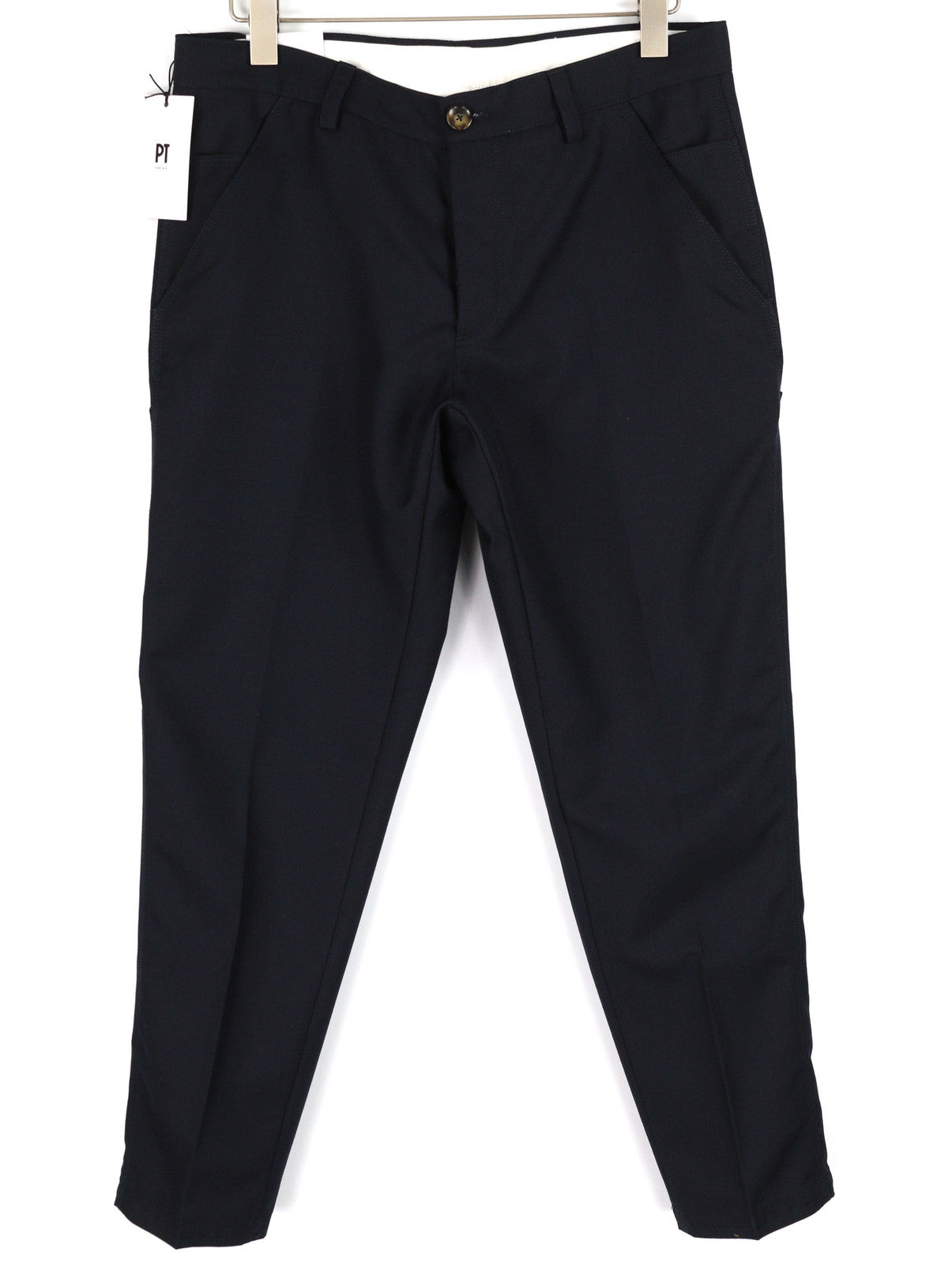 PT TORINO Vyriškos Kelnės Darbininkui W34 Fliso ir Vilnos Mišinio Siaurėjančios Klešnės su Sagomis 