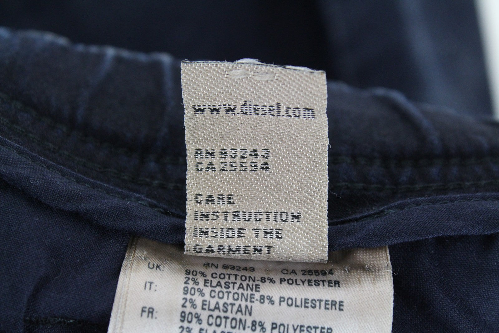 DIESEL Narrot-NE 084XM vyriški džinsai W32 Jogg Sweat Slim Fit tamprūs plėšyti mėlyni 