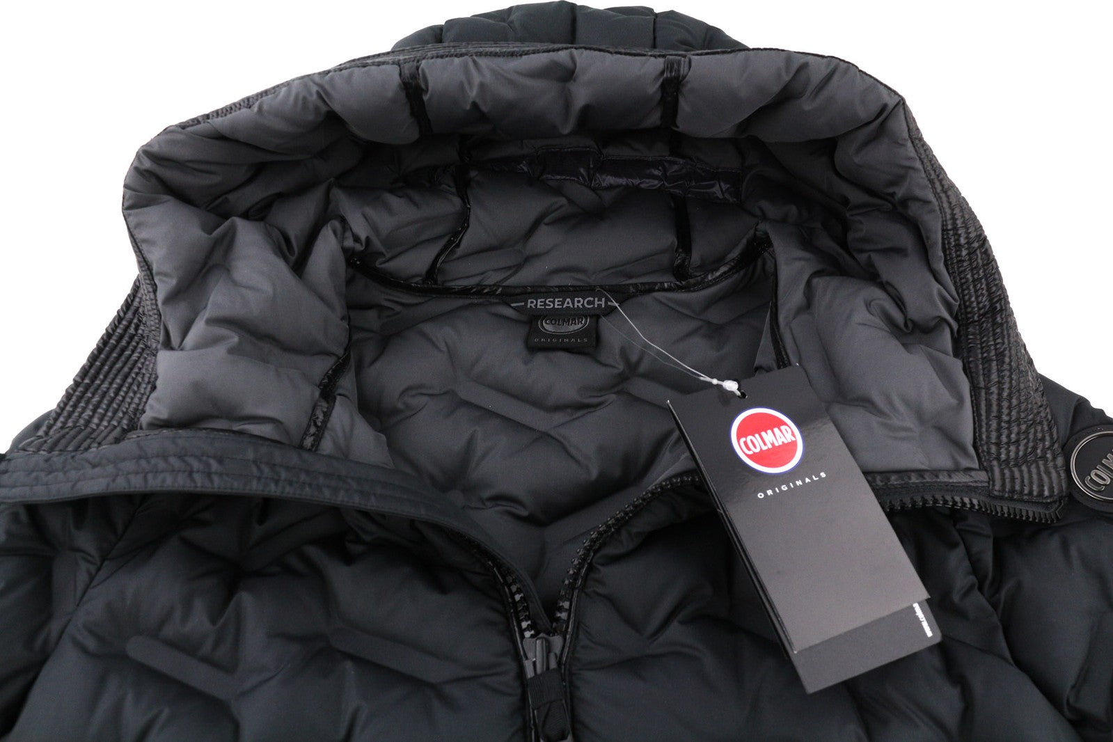 COLMAR 2208 moteriška striukė XXS dydžio, su pūkine, izoliuota, su gobtuvu, užtrauktuku, dygsniuota, vidutinio ilgio 