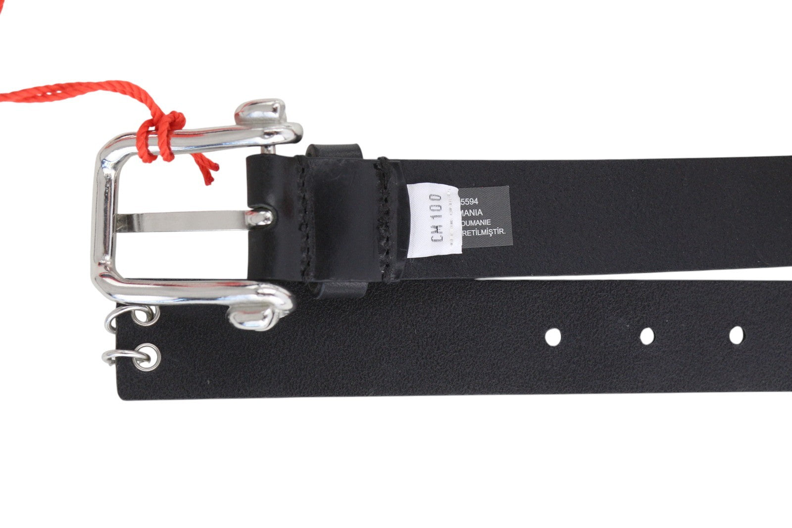 DIESEL B-Pirsin vyriškas diržas 100 cm juodas odinis sidabro atspalvio sagtis odinis laisvalaikio stilius 