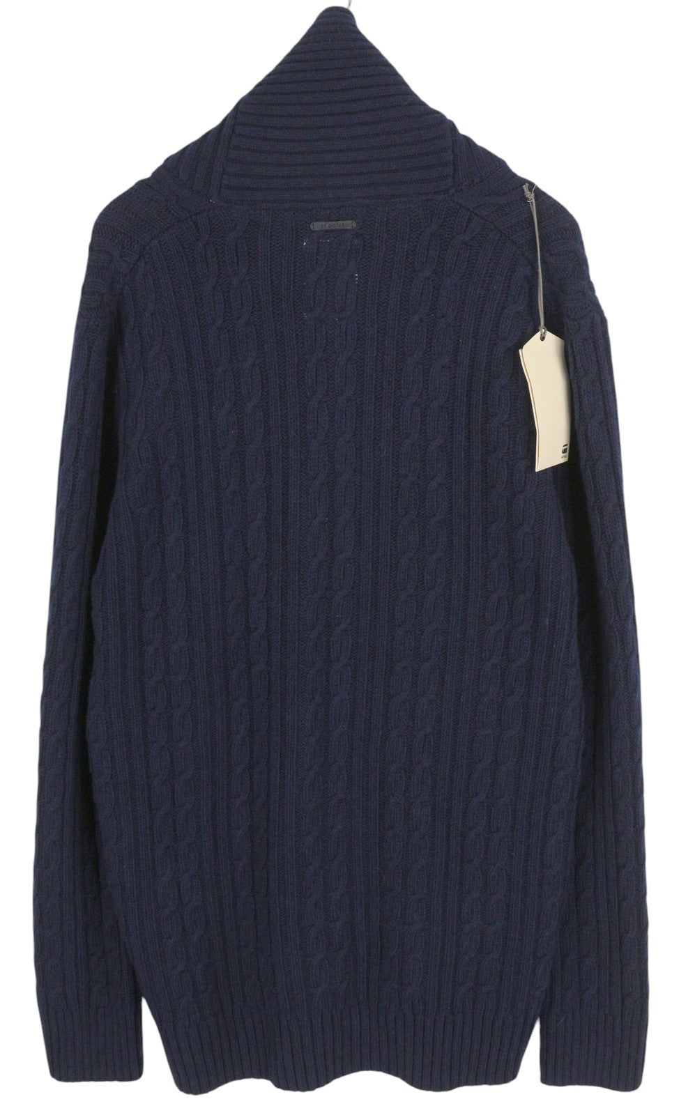 G-STAR RCT New Borre Shawl megztinis, megztas ilgomis rankovėmis, 3XL, vilnos mišinio megztinis su sagomis 