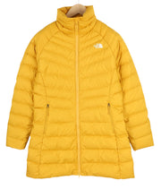 THE NORTH FACE „New Ashton Parka“ moteriška striukė, L, geltona, 550 pūkinė, izoliuota, dygsniuota 
