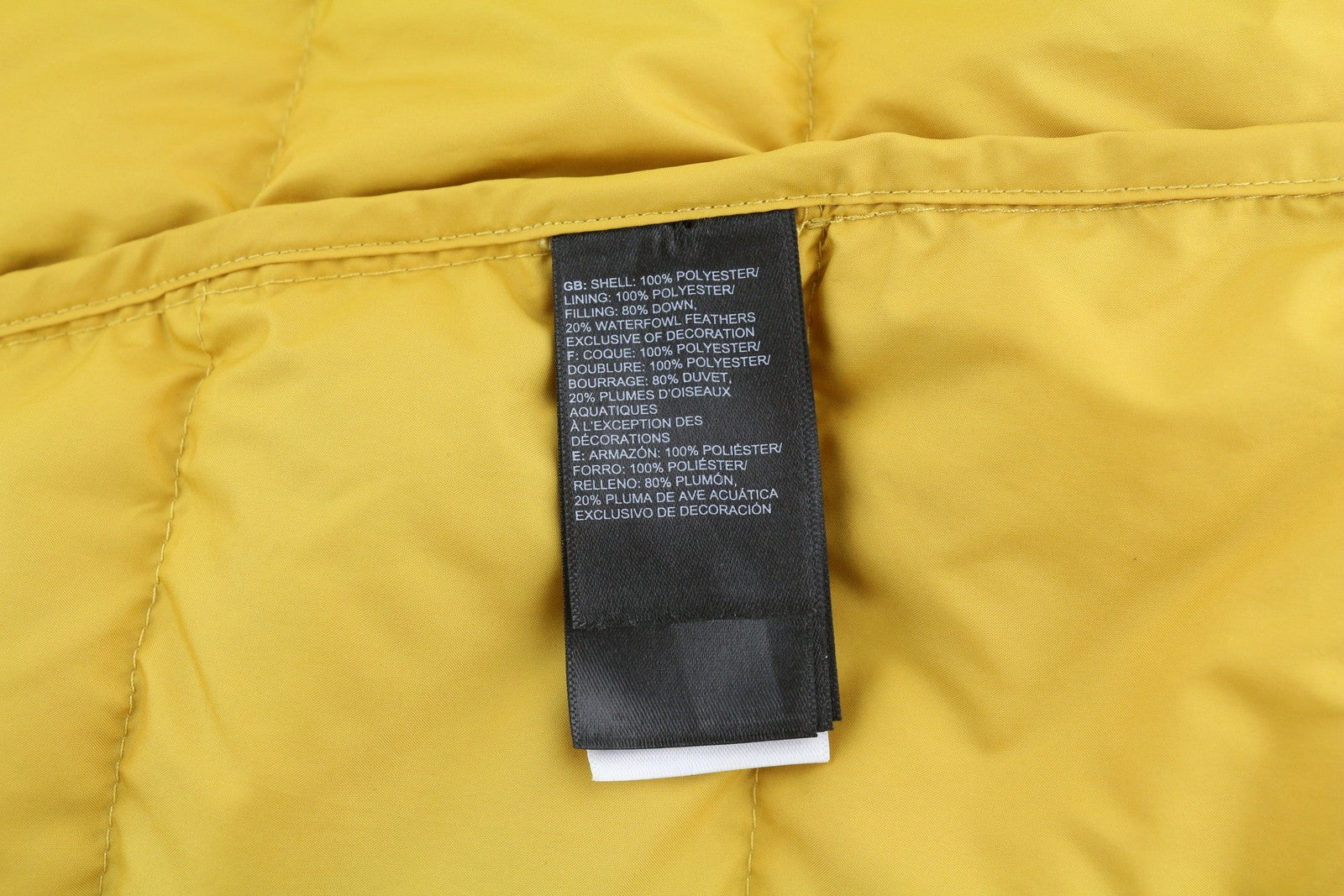 THE NORTH FACE „New Ashton Parka“ moteriška striukė, L, geltona, 550 pūkinė, izoliuota, dygsniuota 