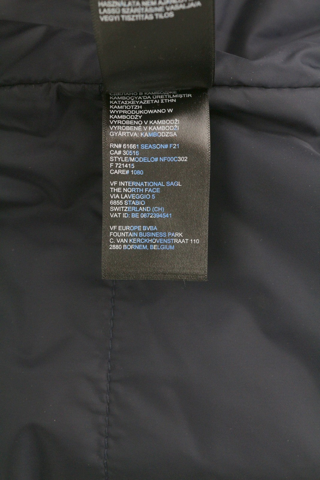 THE NORTH FACE Quest Insulated vyriška striukė su užtrauktuku ir pamušalu, mėlyna, DryVent 