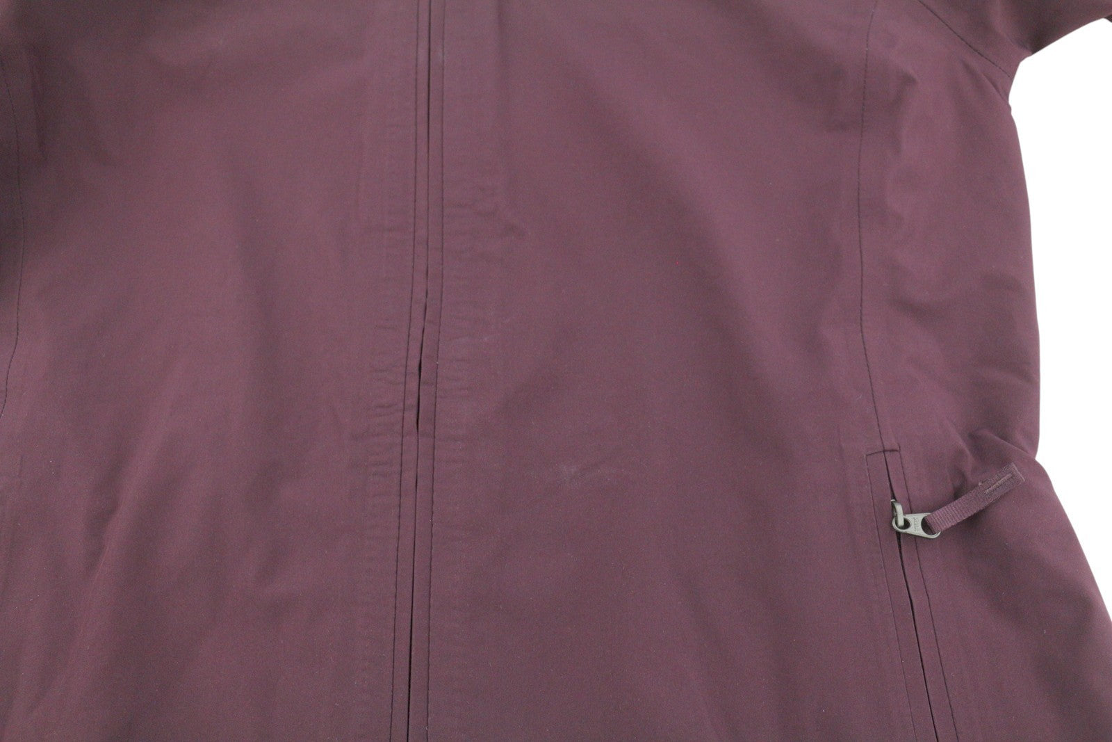 THE NORTH FACE moteriška striukė S Burgundijos spalvos su gobtuvu, raišteliu ir plonu juosmeniu FutureLight 