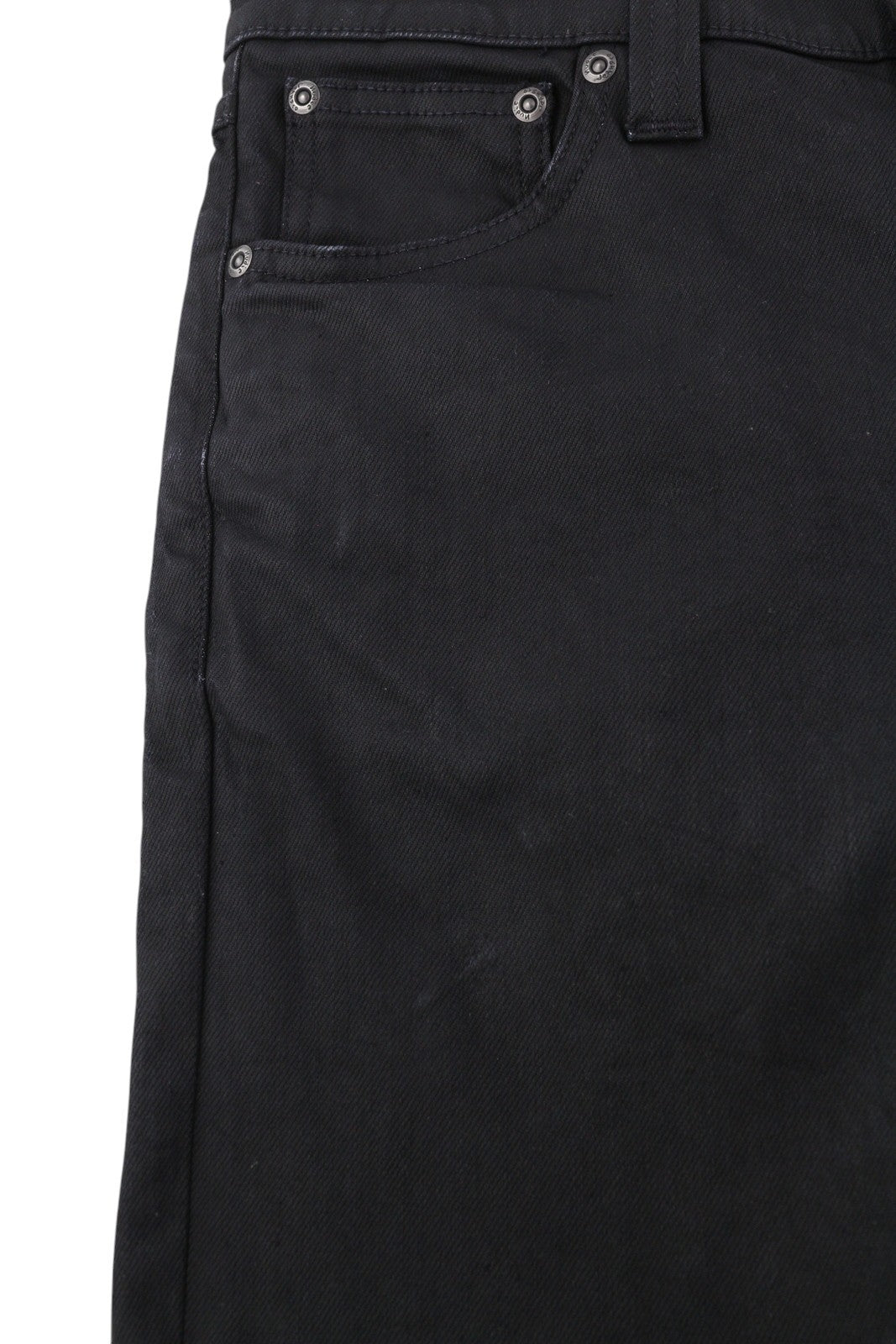 NUDIE JEANS Tight Long John Men Jeans W28/L30 Throb Black Slim Organic Coated