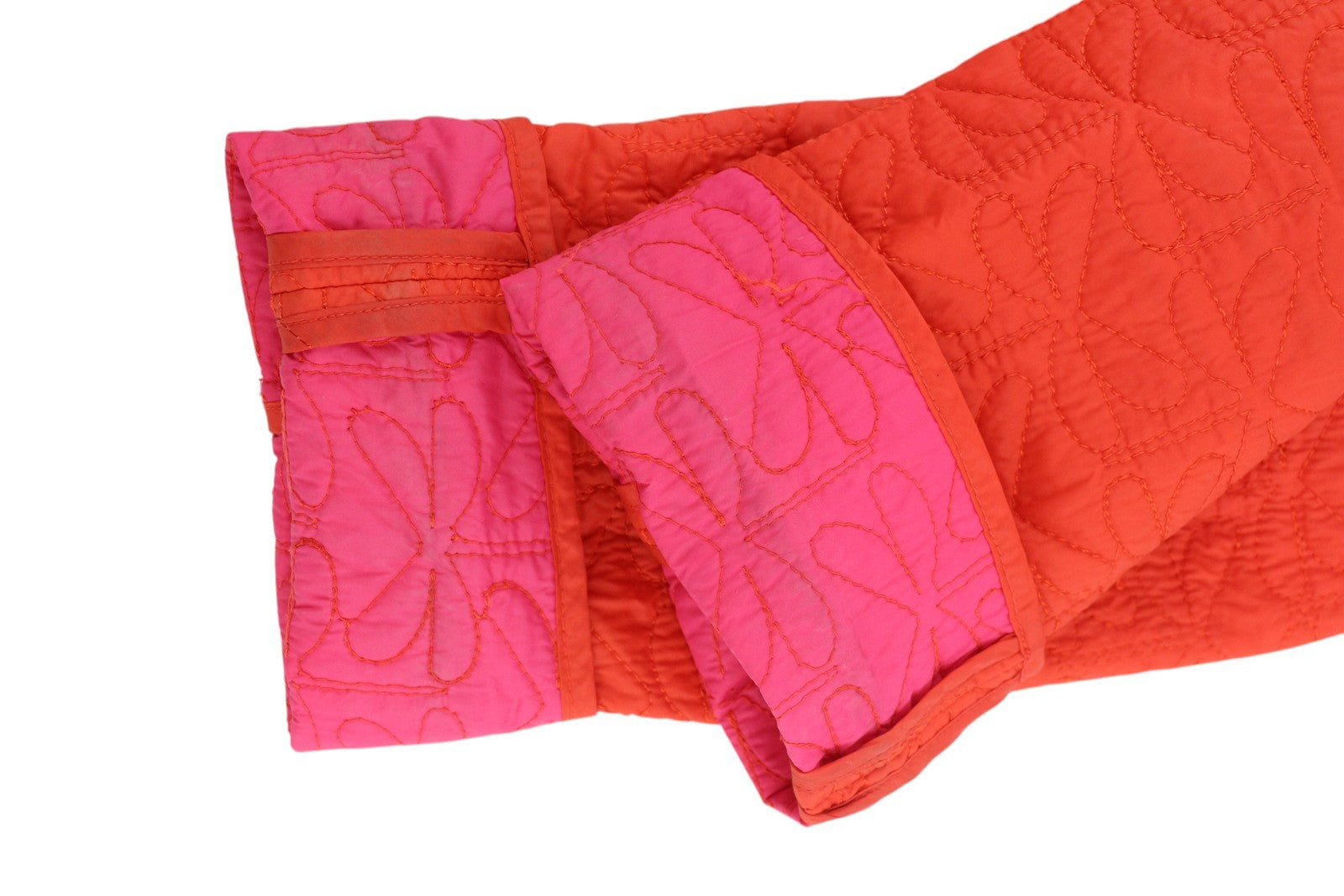 ARMANI JEANS moteriška striukė, EU42, oranžinė, dvieilė, izoliuota, dygsniuota, plona. 