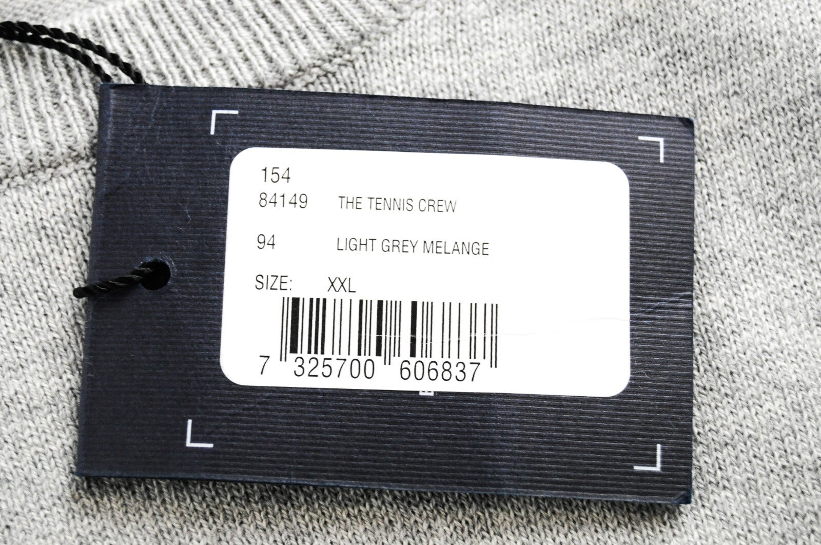 GANT vyriškas džemperis su ilgomis rankovėmis, 2XL dydžio, pilkas, medvilninis, vilnonis, teniso kamuoliukų imitacijos megztinis 