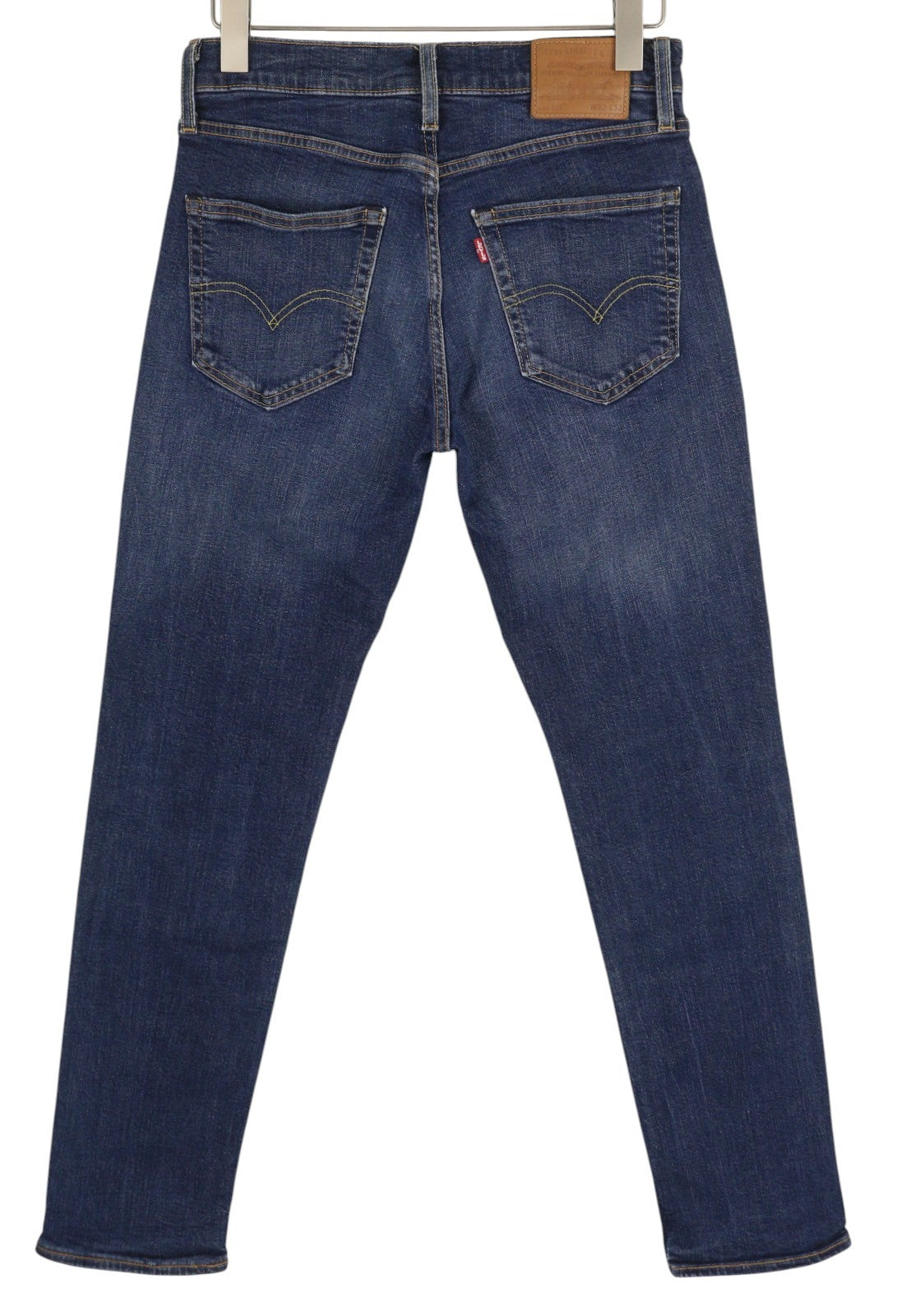 LEVI'S 511 Men Jeans W32/L32 Premium Big E Slim Fit Washed Denim Blue Zipper