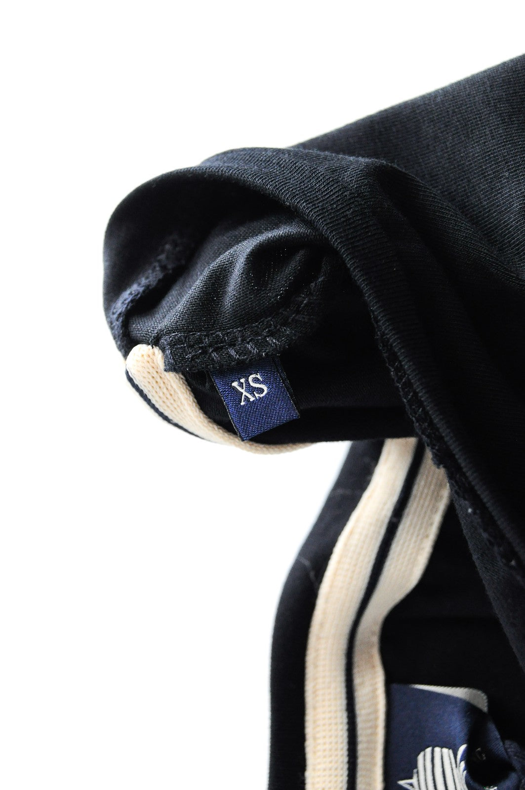 MARINA YACHTING Women's XS Black Long Sleeve T-Shirt Cotton Stretch Logo Top