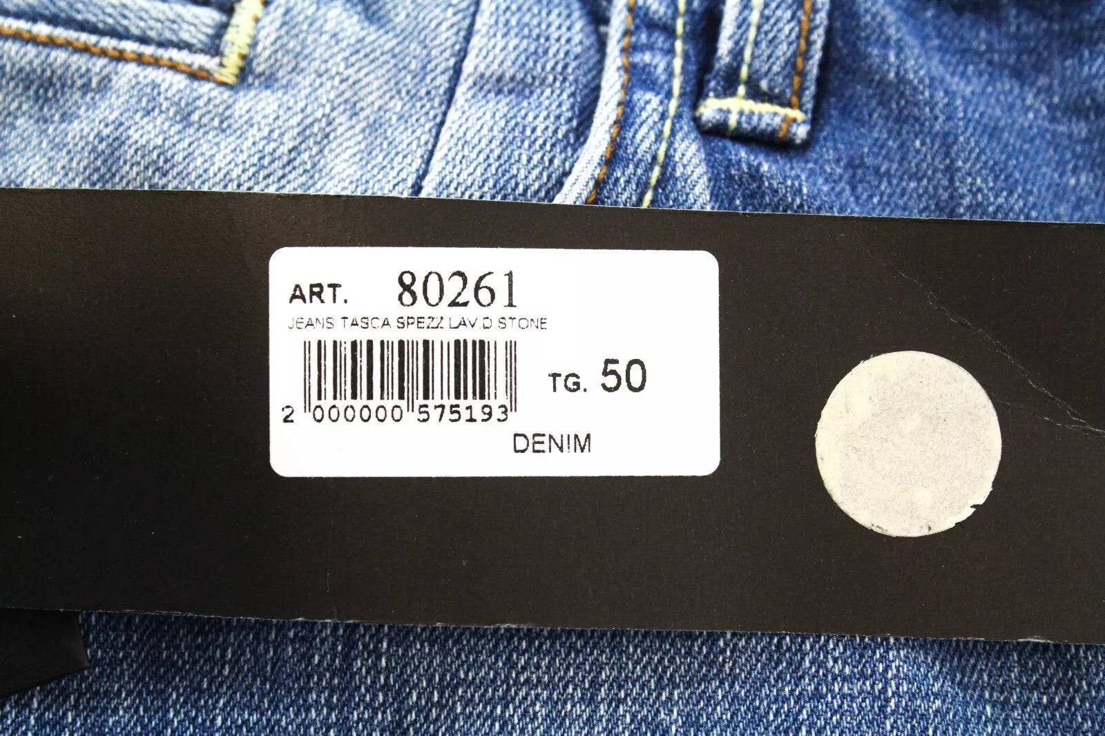 TAKESHY KUROSAWA Men's Jeans W34 Cotton Slim Fit Painted Distressed