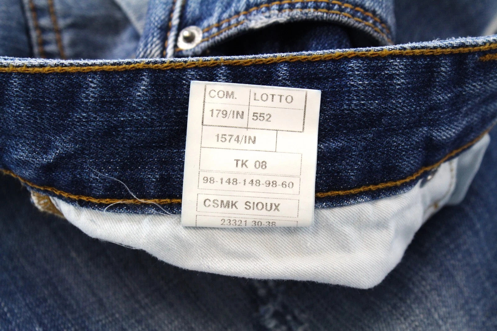 TAKESHY KUROSAWA Men's Jeans W32 Aged Blue Denim Slim Fit Distressed Cotton