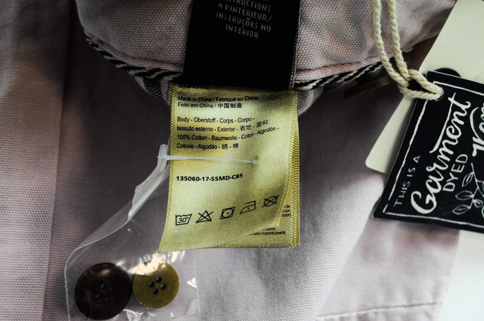 SCOTCH & SODA Theon Men's Taper Fit Trousers W29/L30 Washed Pink Cotton Casual