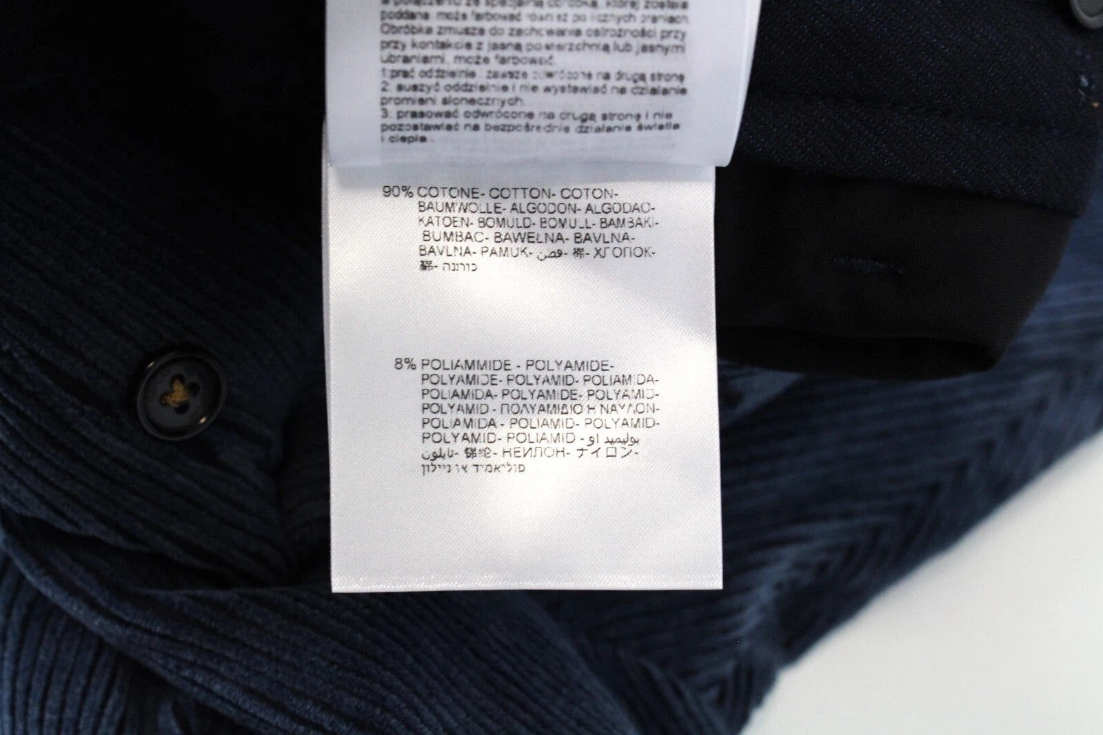 REPLAY Men's Trousers W31/L30 Corduroy Straight Fit Patched Back Pocket Fly