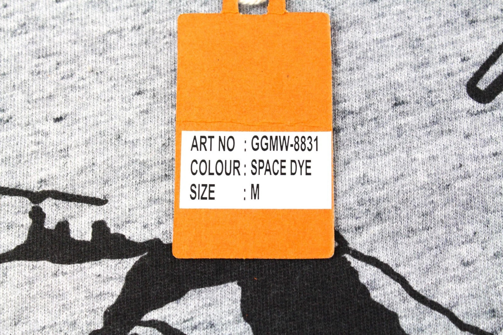 GOOD GENES Mata Hari vyriškas džemperis pilkas su medvilnės mišinio raštuotu apvaliu kaklu M 