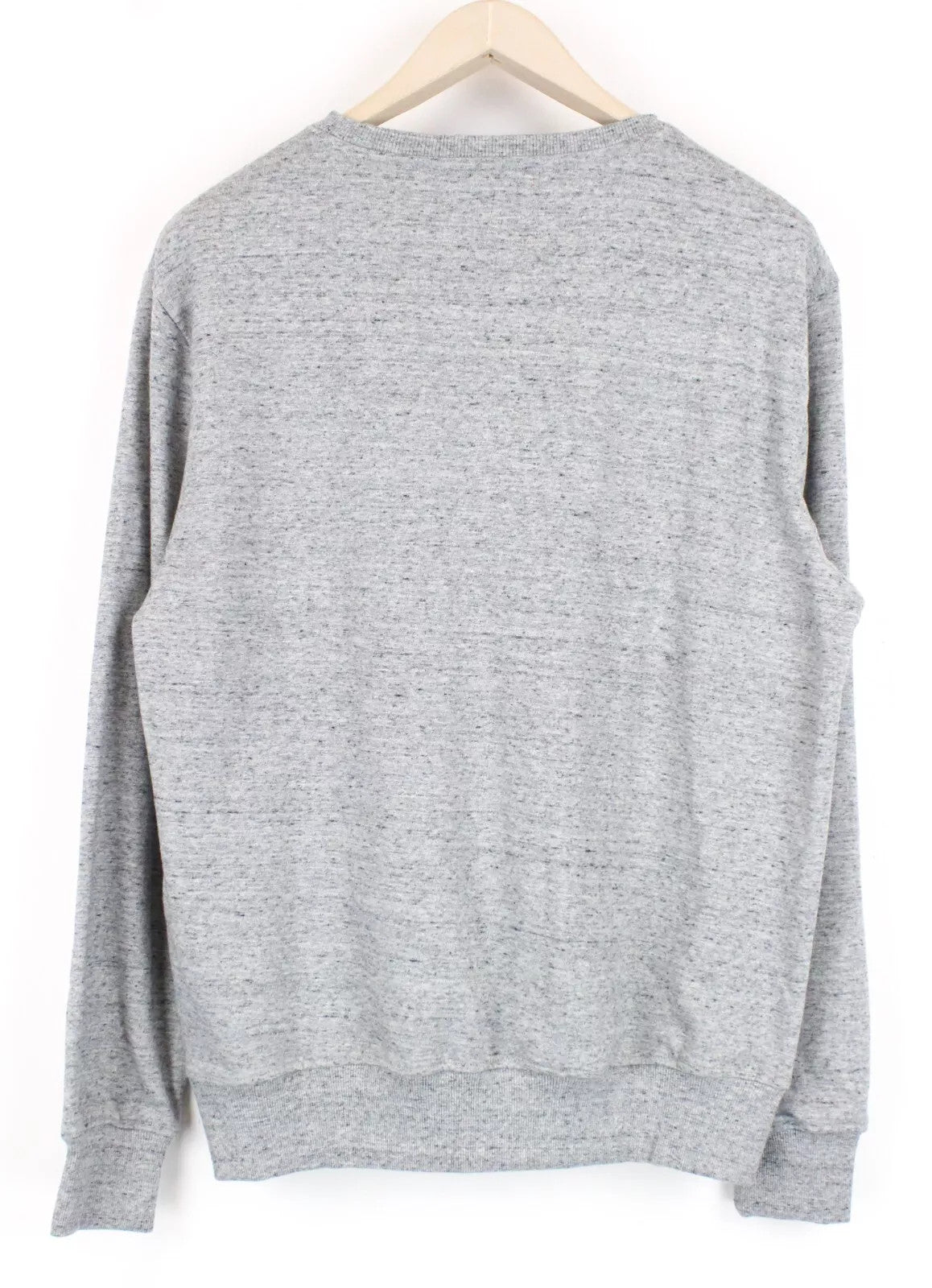 „GOOD GENES Mata Hari“ vyriškas M dydžio džemperis su pilku raštu, medvilnės mišinio apvalia apykakle 