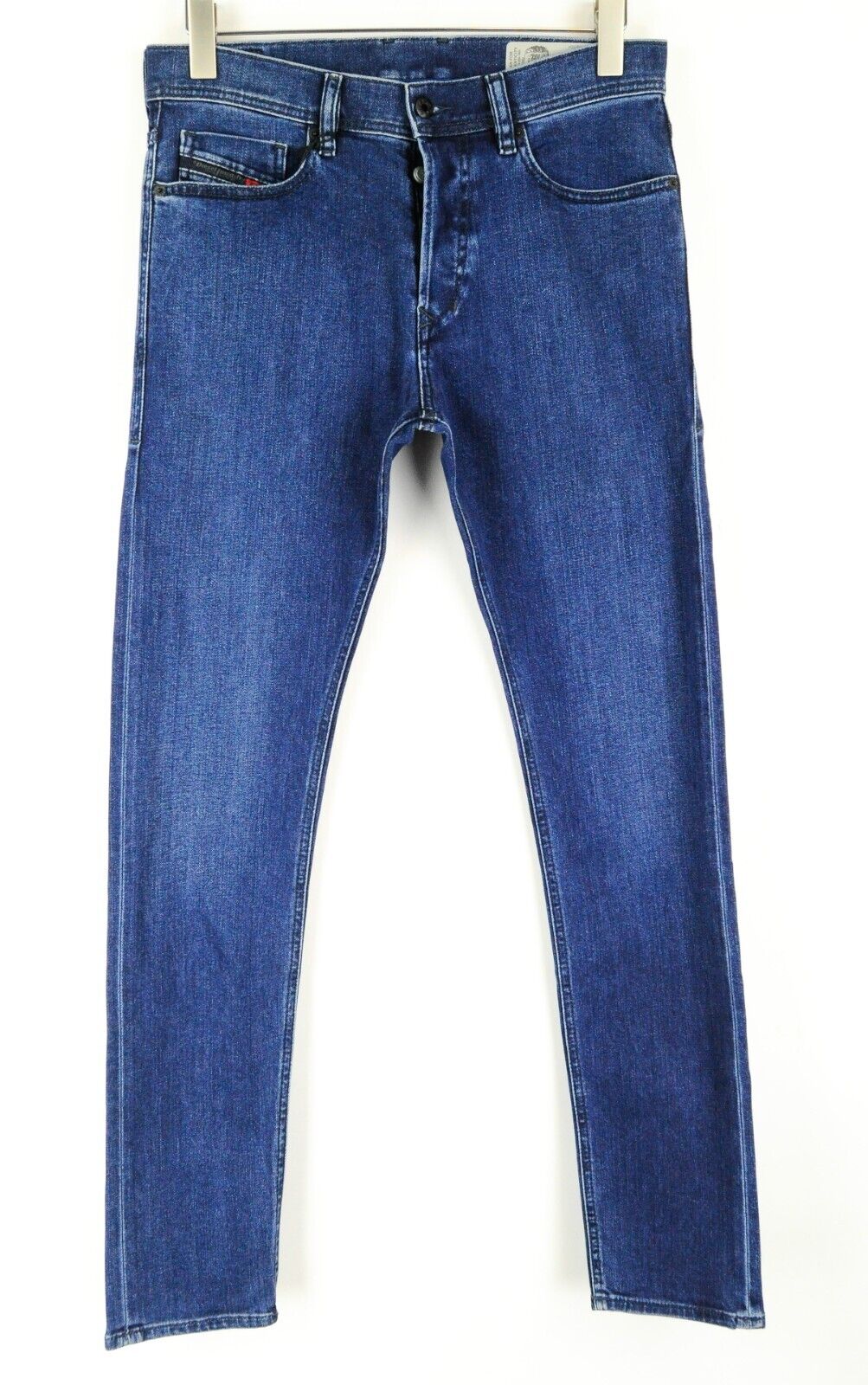 DIESEL Tepphar 084EH vyriški ploni morkų stiliaus džinsai W30/L32 mėlyni tamprūs medvilniniai džinsai 