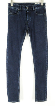 DIESEL Sleenker 084YD vyriški aptempti džinsai W28/L32 tamsiai mėlyni tamprūs medvilniniai džinsai 