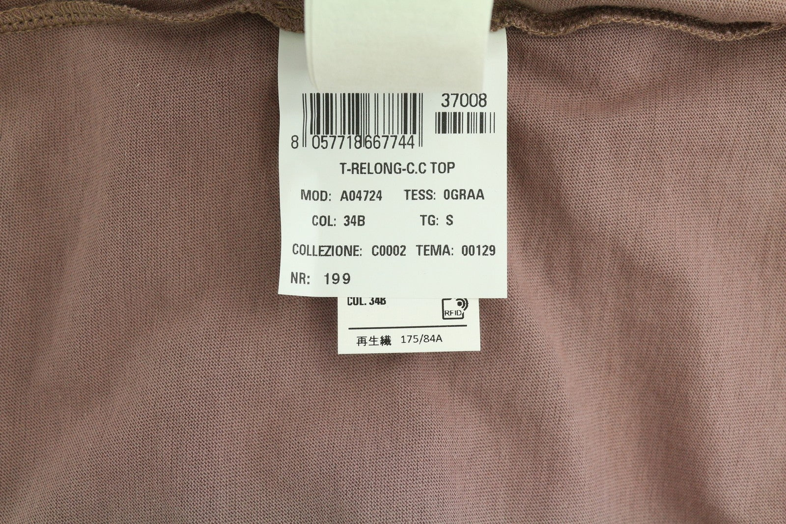 DIESEL T-Relong-CC moteriški marškinėliai S dydžio violetiniai, dideli apvalūs ilgomis rankovėmis, rekomenduojama kaina – 100 € 