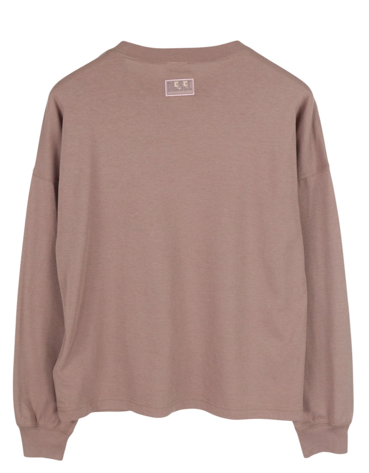 DIESEL T-Relong-CC moteriški marškinėliai S dydžio violetiniai, dideli apvalūs ilgomis rankovėmis, rekomenduojama kaina – 100 € 