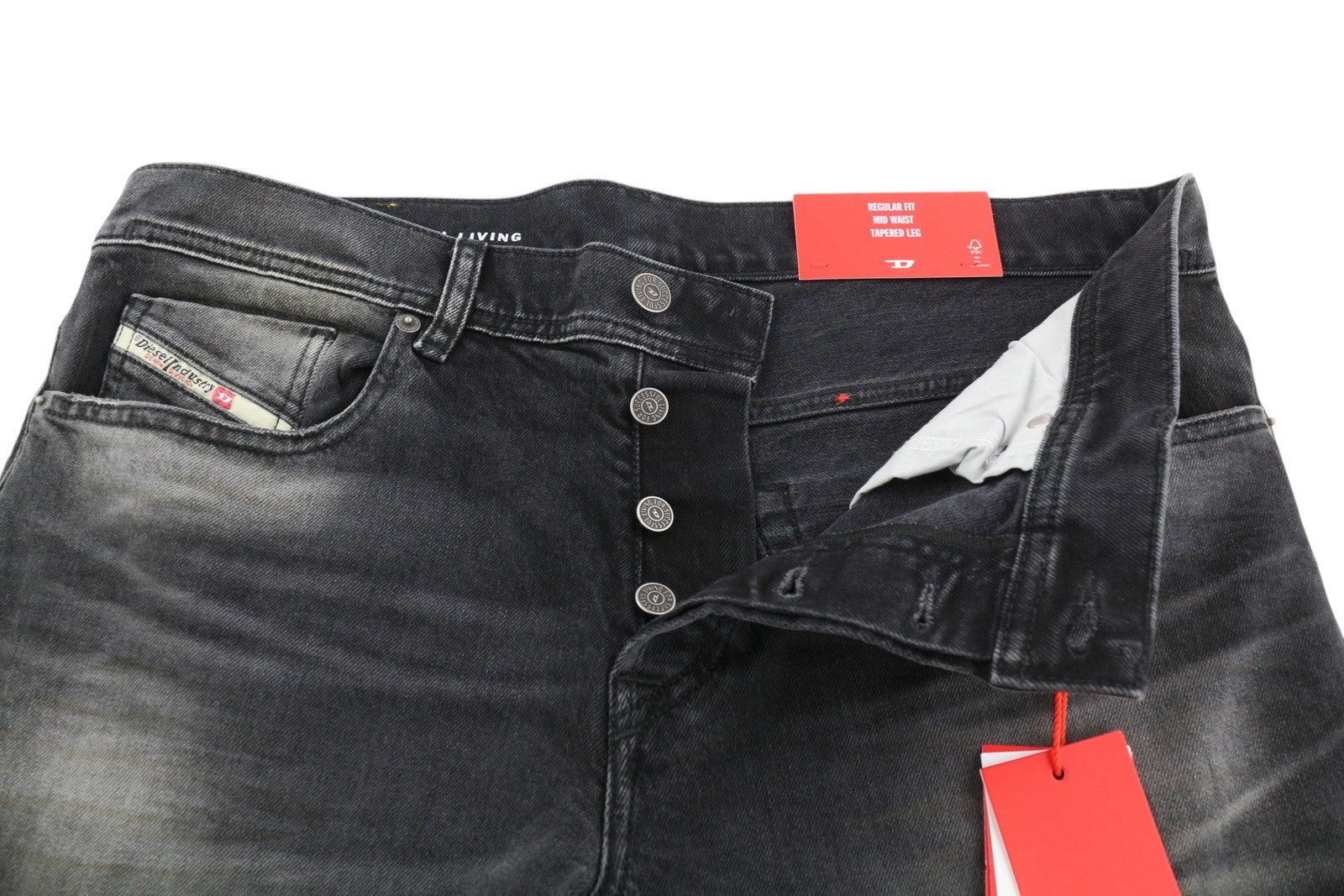 DIESEL 2003 D-Finitive 09G20 vyriški džinsai W33/L32 įprasto kirpimo, siaurėjantys, juodi, rekomenduojama mažmeninė kaina – 225 € 