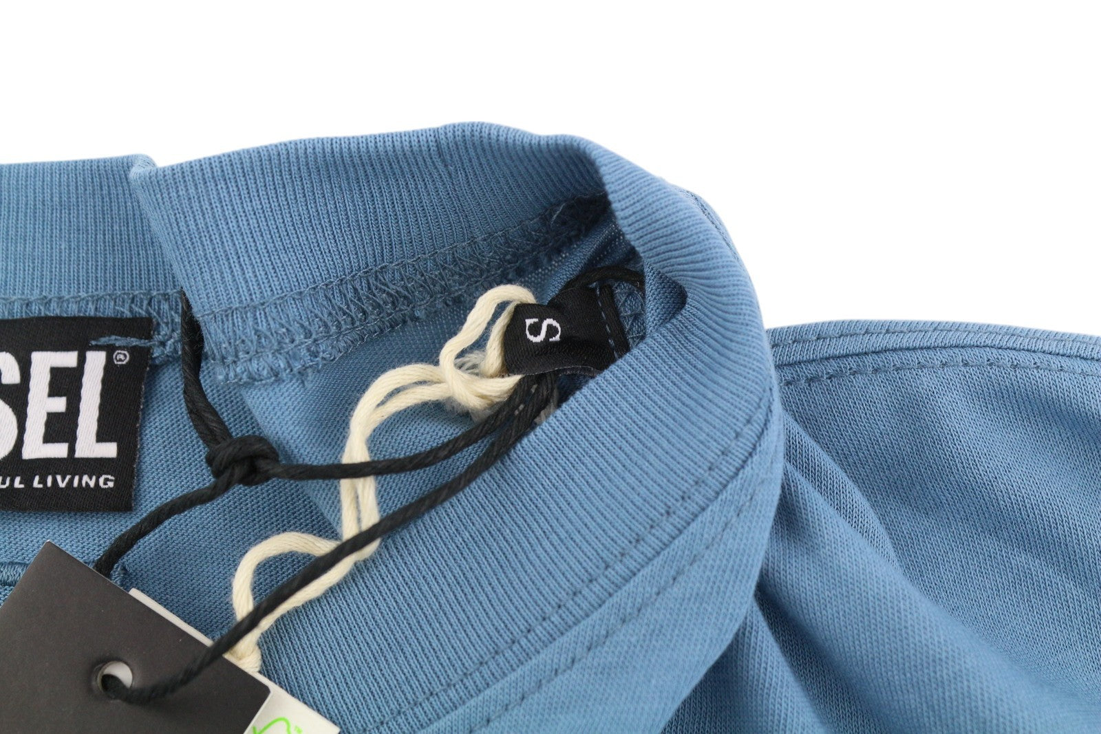 DIESEL T-Relong-CC moteriški marškinėliai S, mėlyni, dideli, ilgomis rankovėmis, rekomenduojama kaina – 100 €