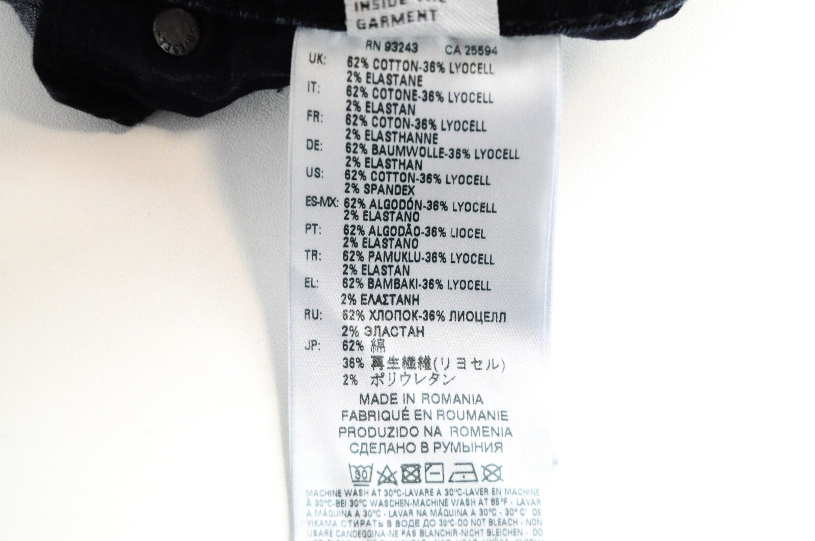 DIESEL Sleenker 084YD vyriški mėlyni aptempti džinsai W29/L32 tamprūs medvilniniai džinsai 