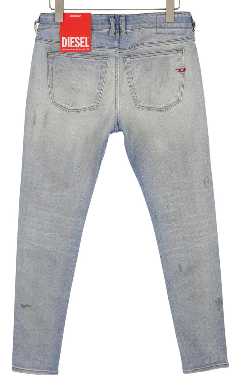 DIESEL 1979 Sleenker 09E89 vyriški džinsai W32/L32 aptempti žemo juosmens, dažyti, rekomenduojama kaina – 295 € 