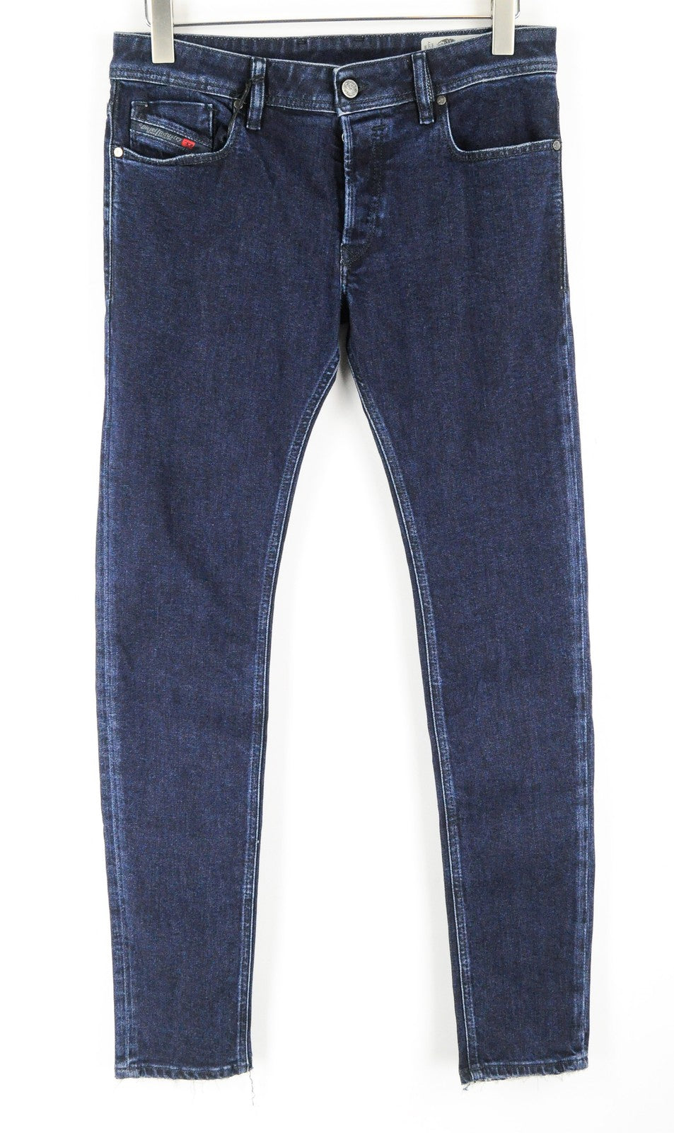 DIESEL Sleenker 084YD vyriški W30/L32 Slim Skinny mėlyni džinsiniai džinsai iš tamprios medvilnės medžiagos 