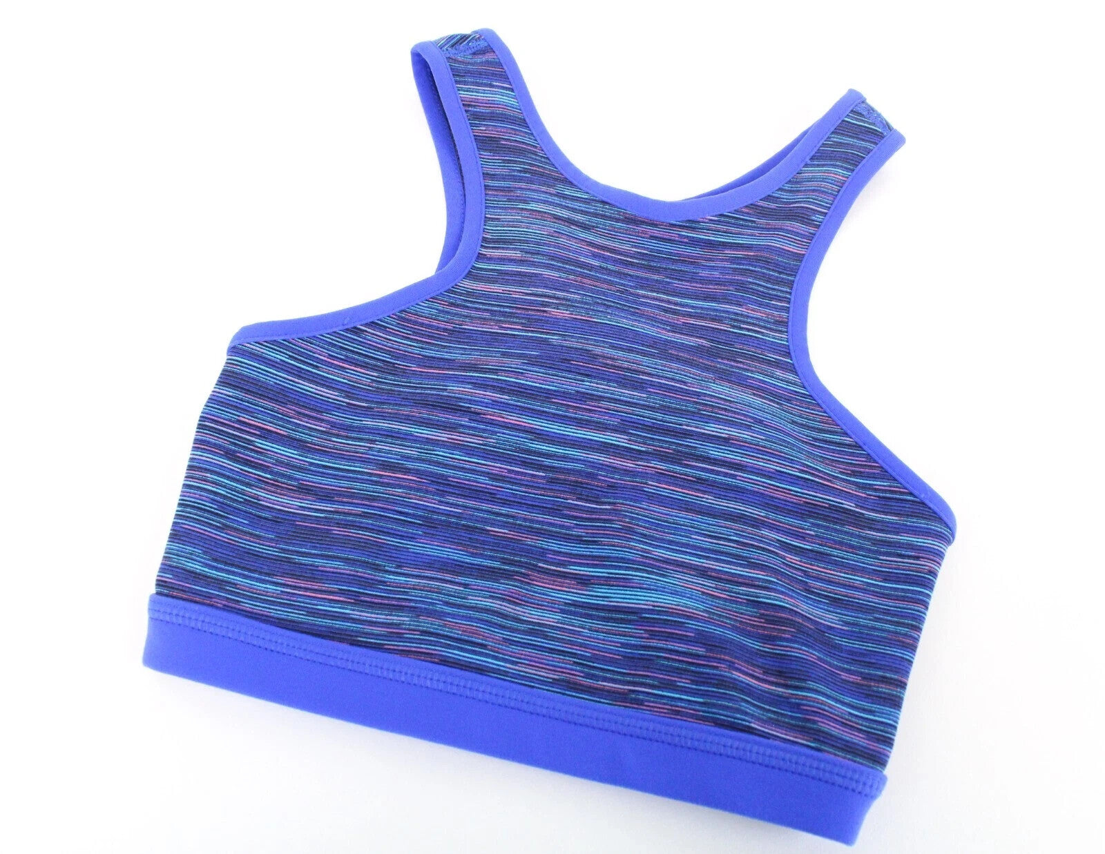 SWEATY BETTY Women's Bra 2XS Reversible Melange Striped Sport Slim Fit Top