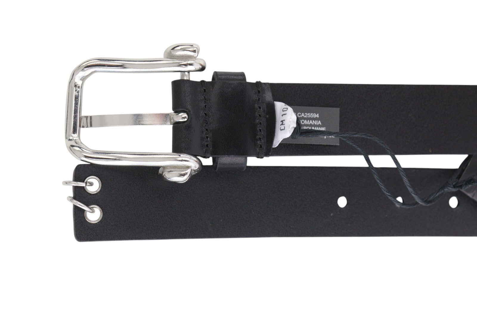 DIESEL B-Pirsin vyriškas diržas 100 cm juodas odinis sagties užsegimas odinis laisvalaikio logotipas