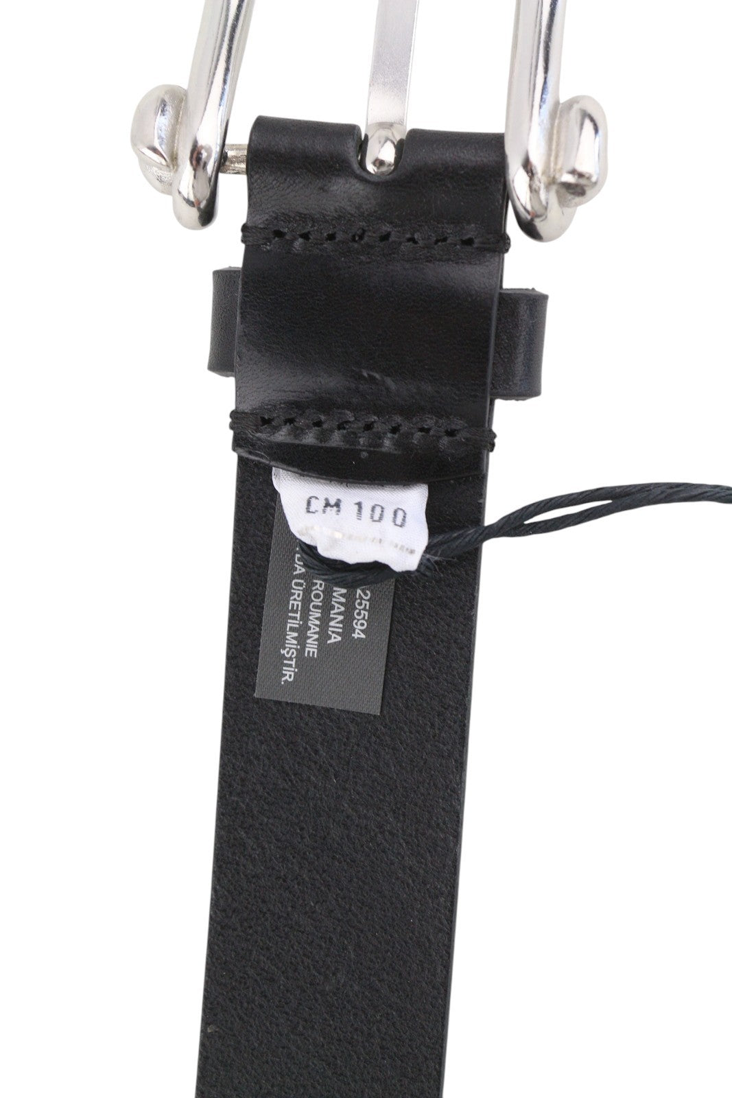 DIESEL B-Pirsin vyriškas diržas 100 cm juodas odinis sagties užsegimas odinis laisvalaikio logotipas