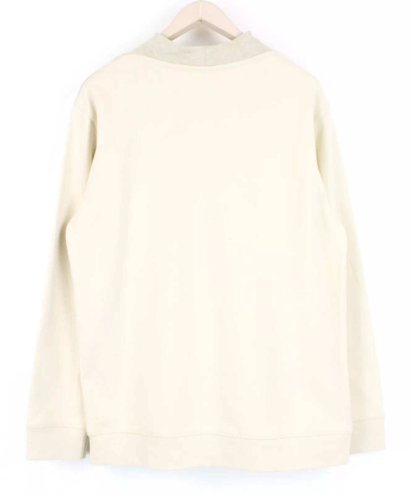 SCOTCH &amp; SODA vyriškas ~2XL smėlio spalvos megztinis su apvalia kaklo iškirpte ir medvilniniu raštu 