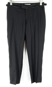 SUISTUDIO Robin Tux Women's Trousers UK10S Black Classic Wool Pleated Lined