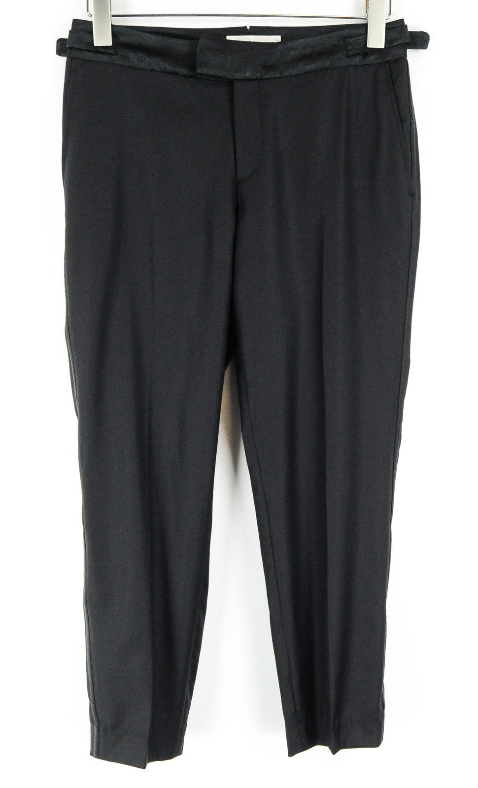 SUISTUDIO Robin Tux Women's Trousers UK10S Black Classic Wool Pleated Lined