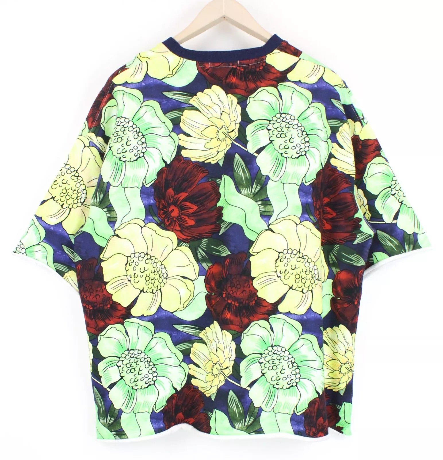 SCOTCH & SODA Men's ~3XL Short Sleeve Sweatshirt Floral Oversize Cotton Top