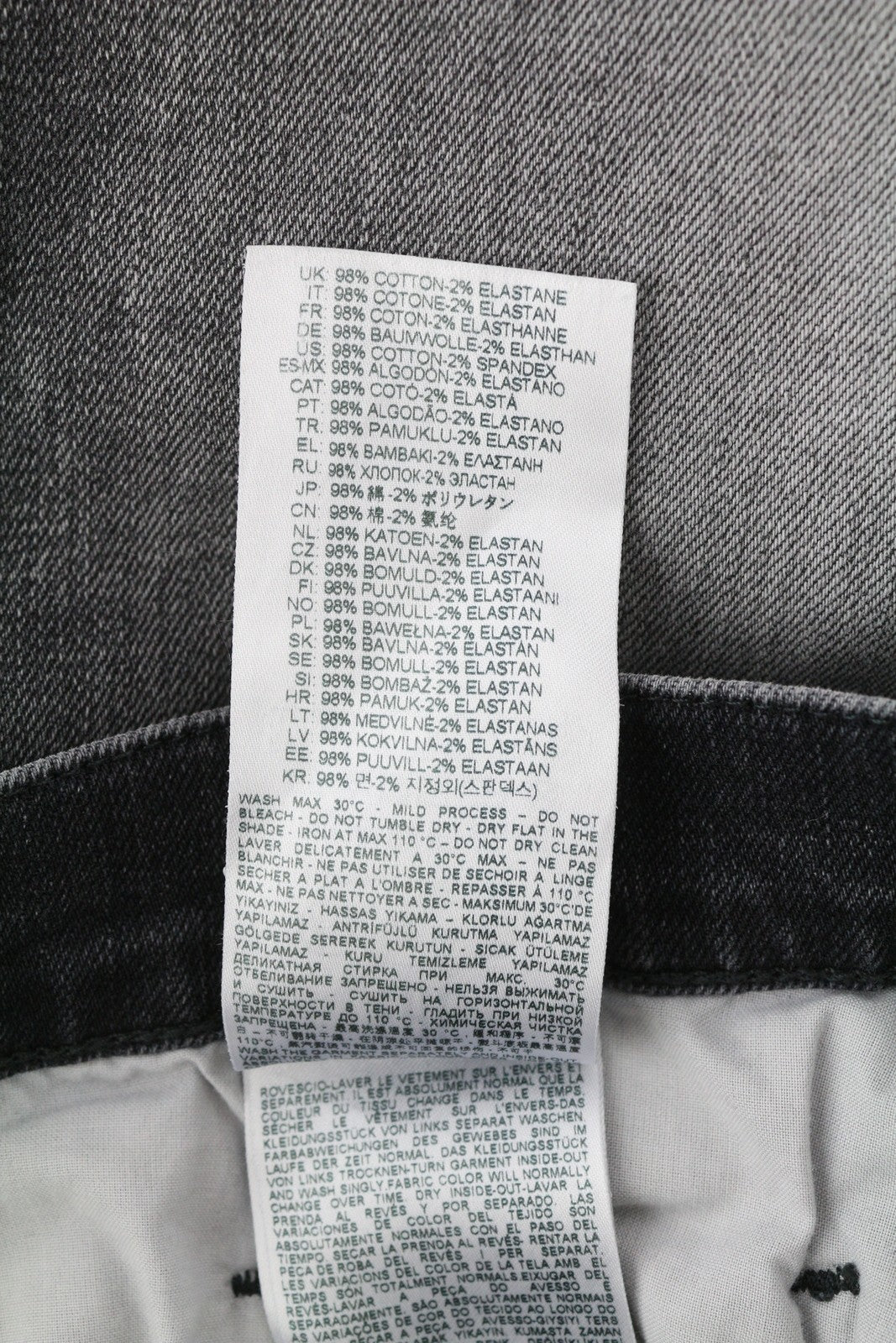 DIESEL 2020 D-Viker R9K28 vyriški džinsai W38/L30, juodi, tiesaus kirpimo, RRP 250 € 